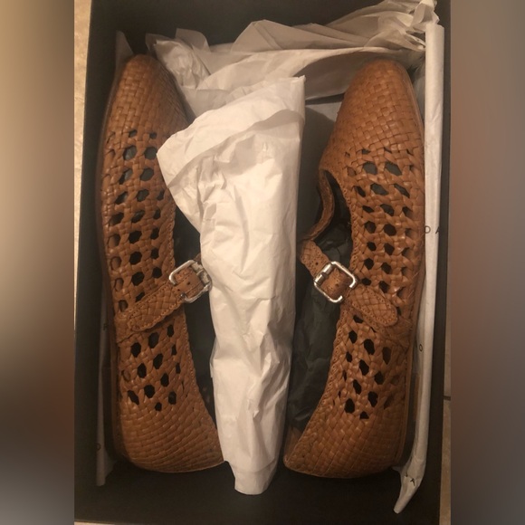 New Freda Salvador Women's Fiona Flats, Caramel Woven, Tan, Brown, Size 9 - Picture 6 of 6